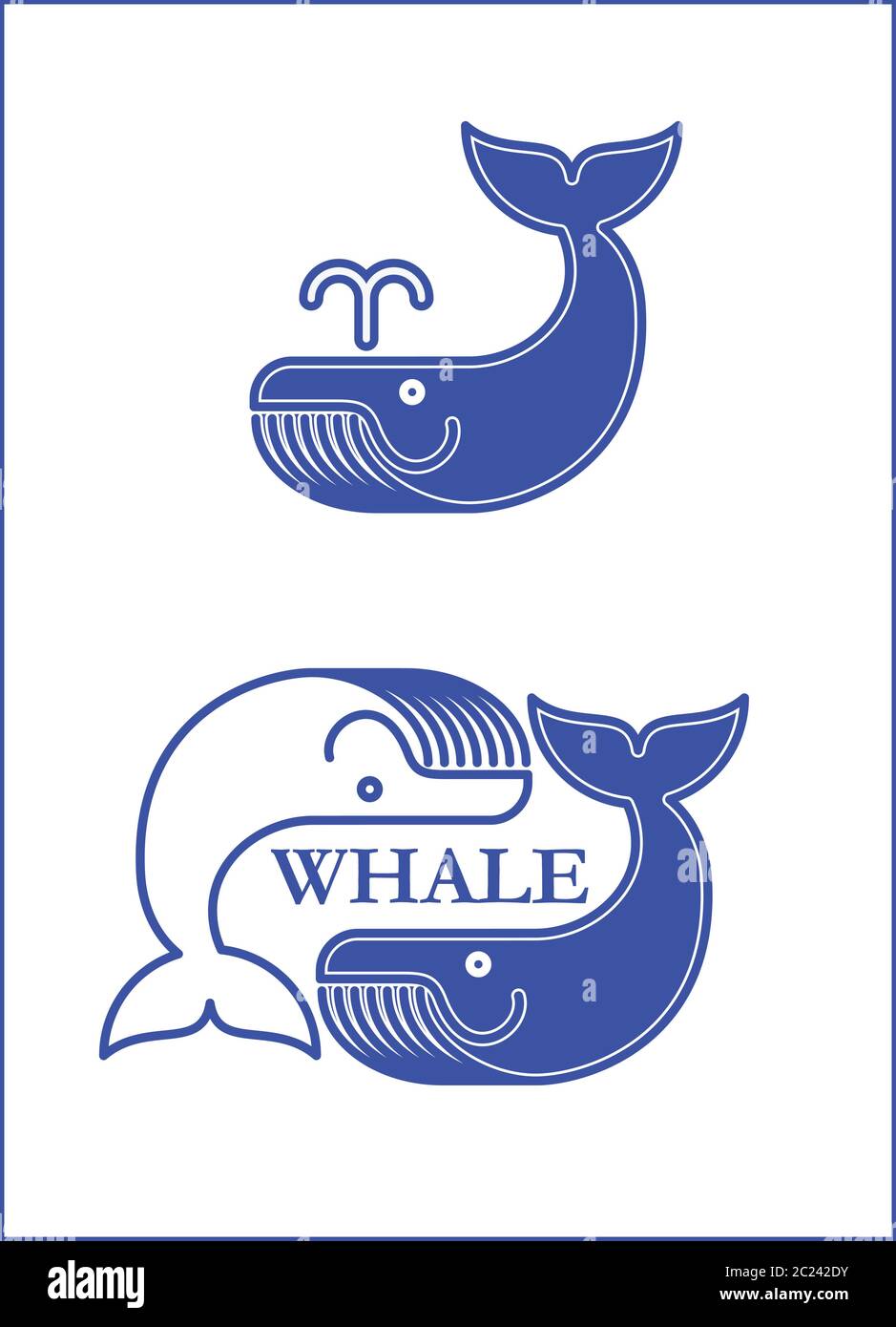 Whale image Stock Vector Images - Alamy