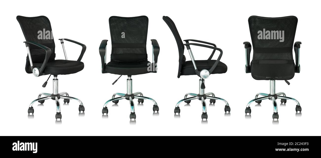 Black modern office armchair set hi-res stock photography and images ...