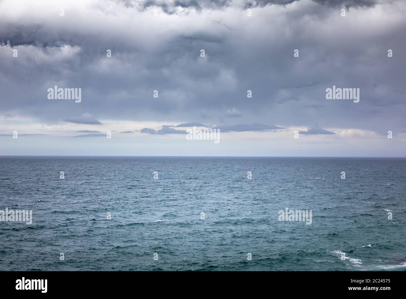 bad weather ocean landscape background Stock Photo - Alamy