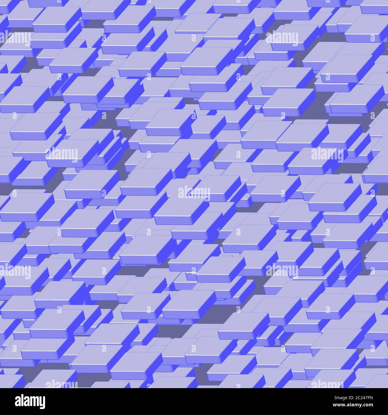 Blue Plates Seamless Pattern on Purple Stock Vector