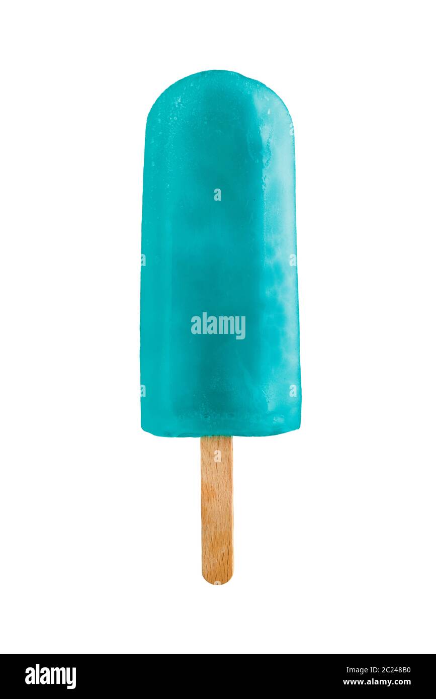 anise ice lolly, isolated on white background Stock Photo
