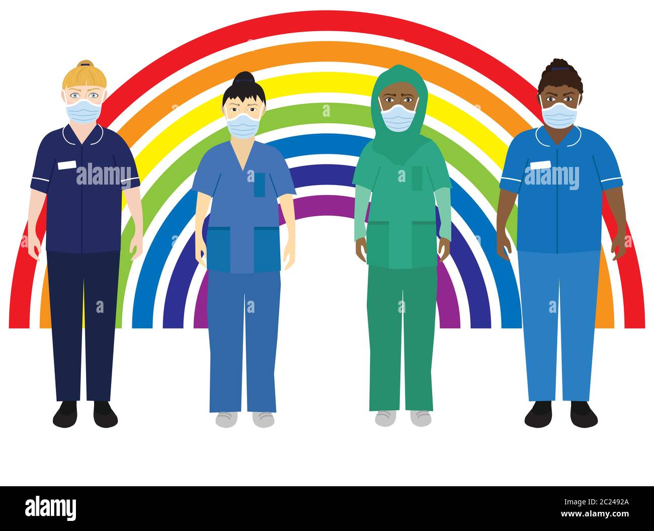 Wearing face masks uk Cut Out Stock Images & Pictures Alamy