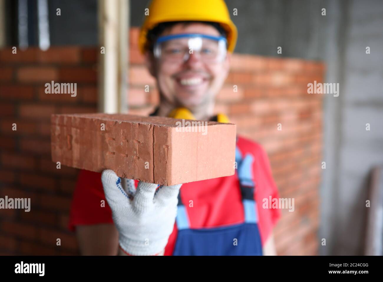 Wearing Yellow Helmet High Resolution Stock Photography and Images - Alamy