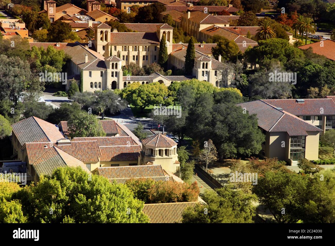Main view Architecture in Stanford University Stock Photo
