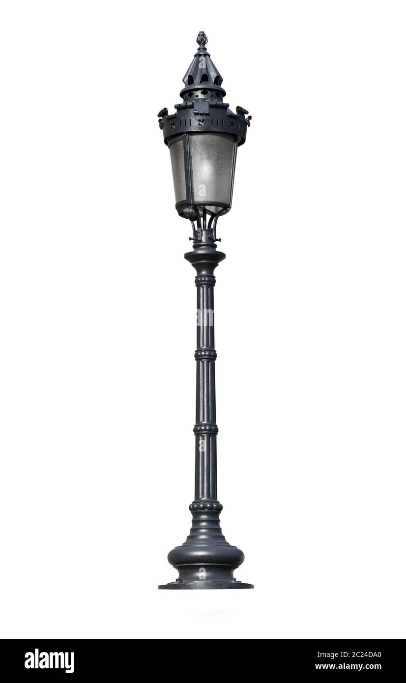 Street lamppost, isolated Stock Photo Alamy