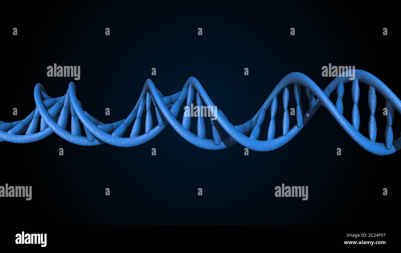 DNA. Abstract 3d polygonal wireframe DNA molecule helix spiral. Medical ...