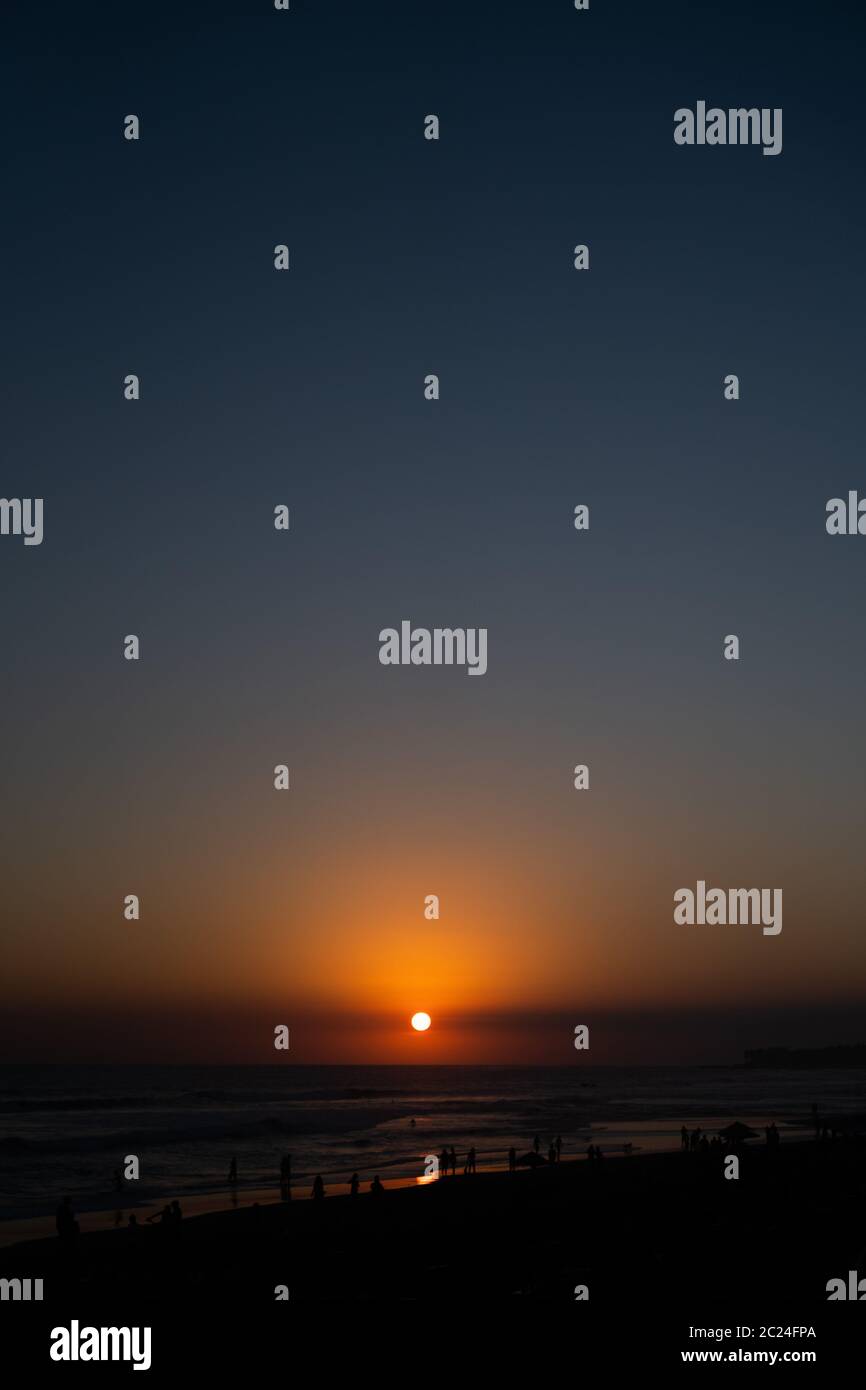 Sea over beautiful golden sunset sky background Stock Photo - Alamy