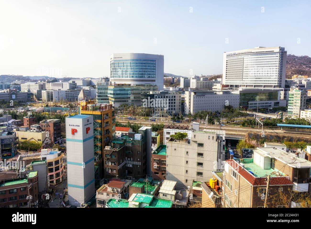 sinchon taken from top Stock Photo