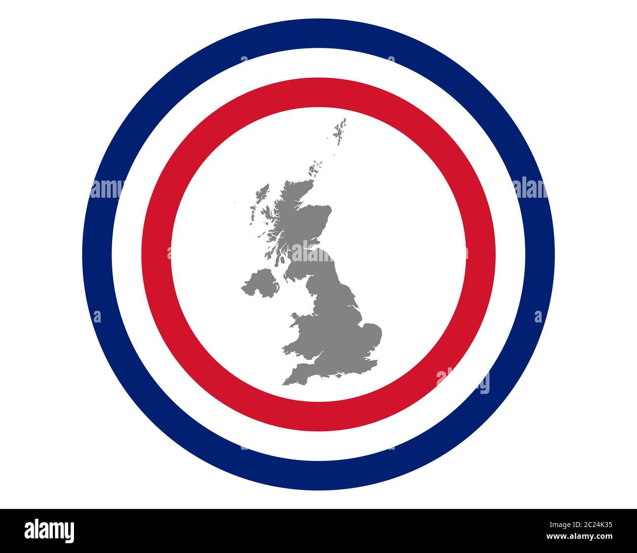 British flag and map Stock Photo - Alamy