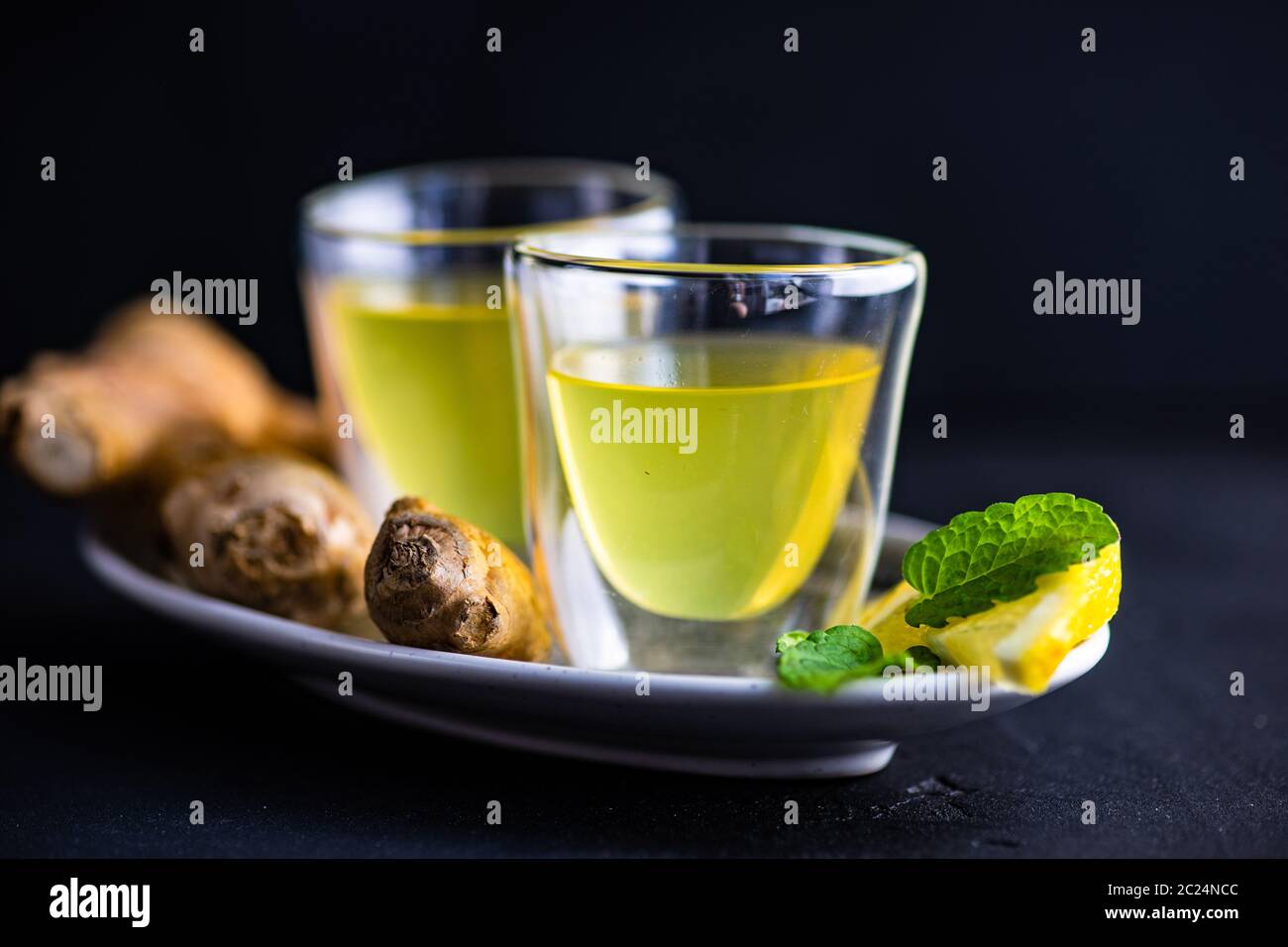 Detox drink with ginger Stock Photo Alamy
