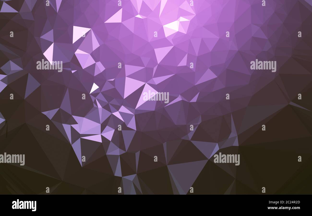 Abstract low poly background, geometry triangle, mosaic pastel color background Stock Photo