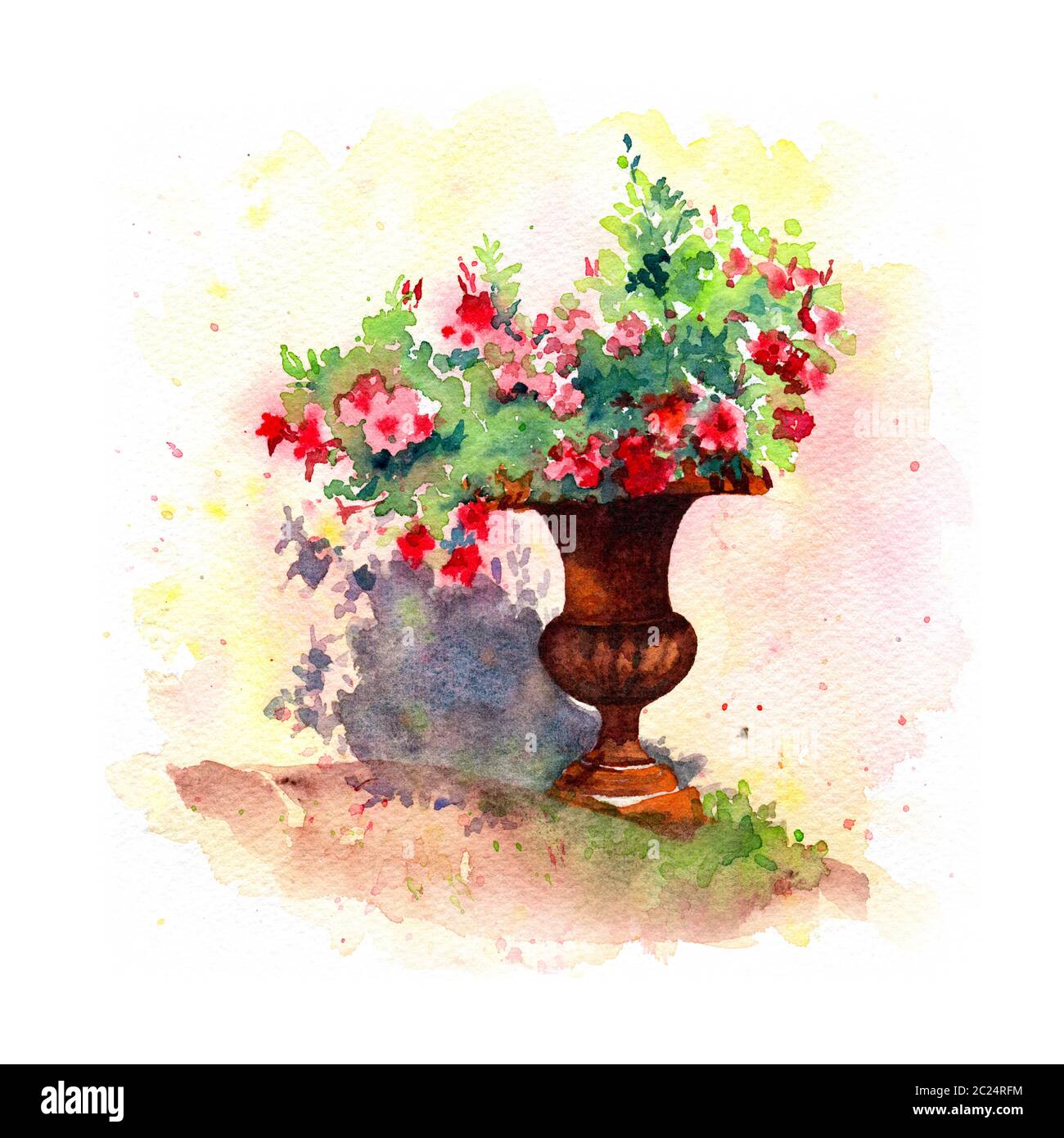 Easy and simple Flower Vase drawing. - YouTube