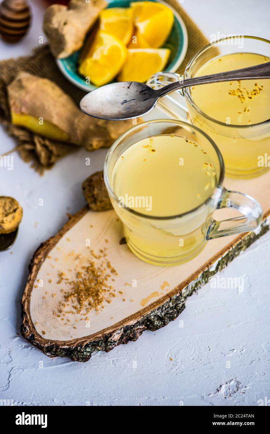 Ginger detox drink Stock Photo Alamy