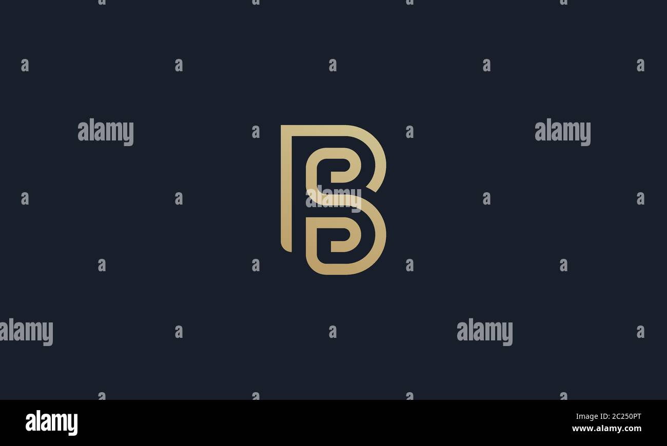 BS logo design . abstract letter BS logo . unique BS logo . simple and modern logo design Stock Vector