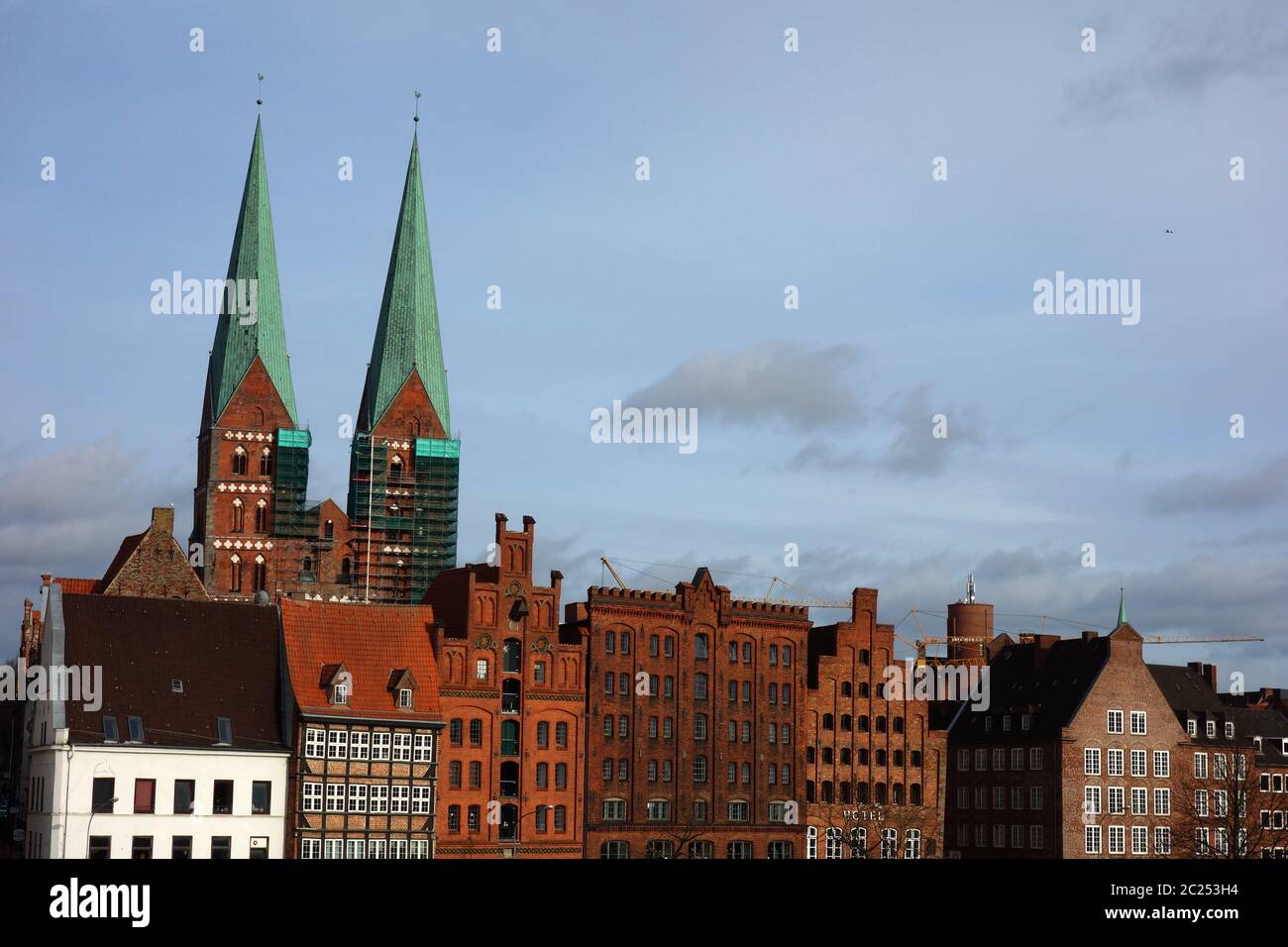 St. Mary's Church in Lubeck Stock Photo