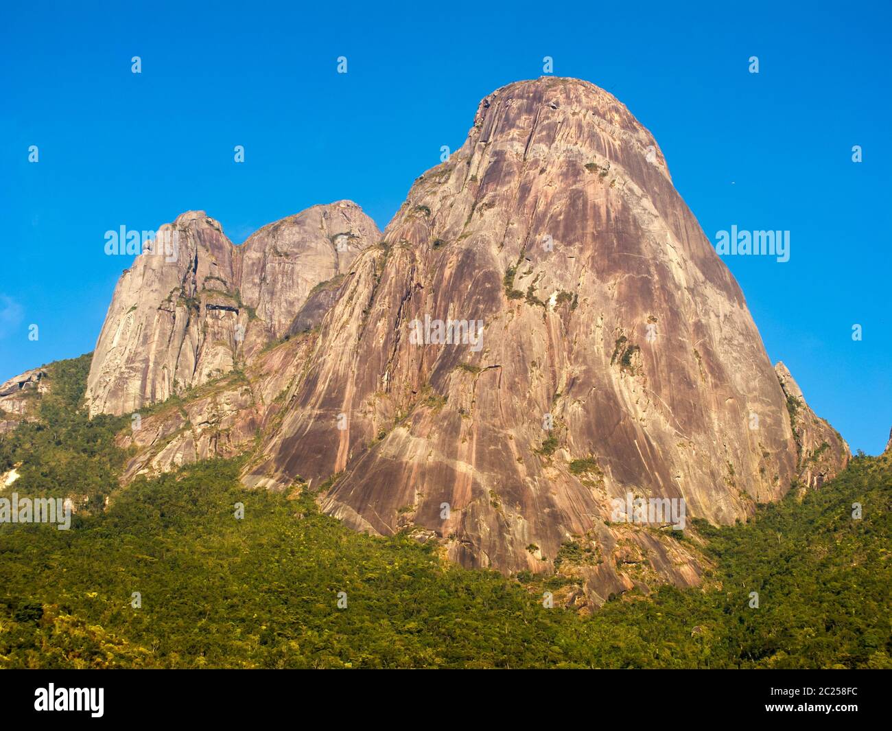 Rock mountains in up country Rio de Janeiro Stock Photo