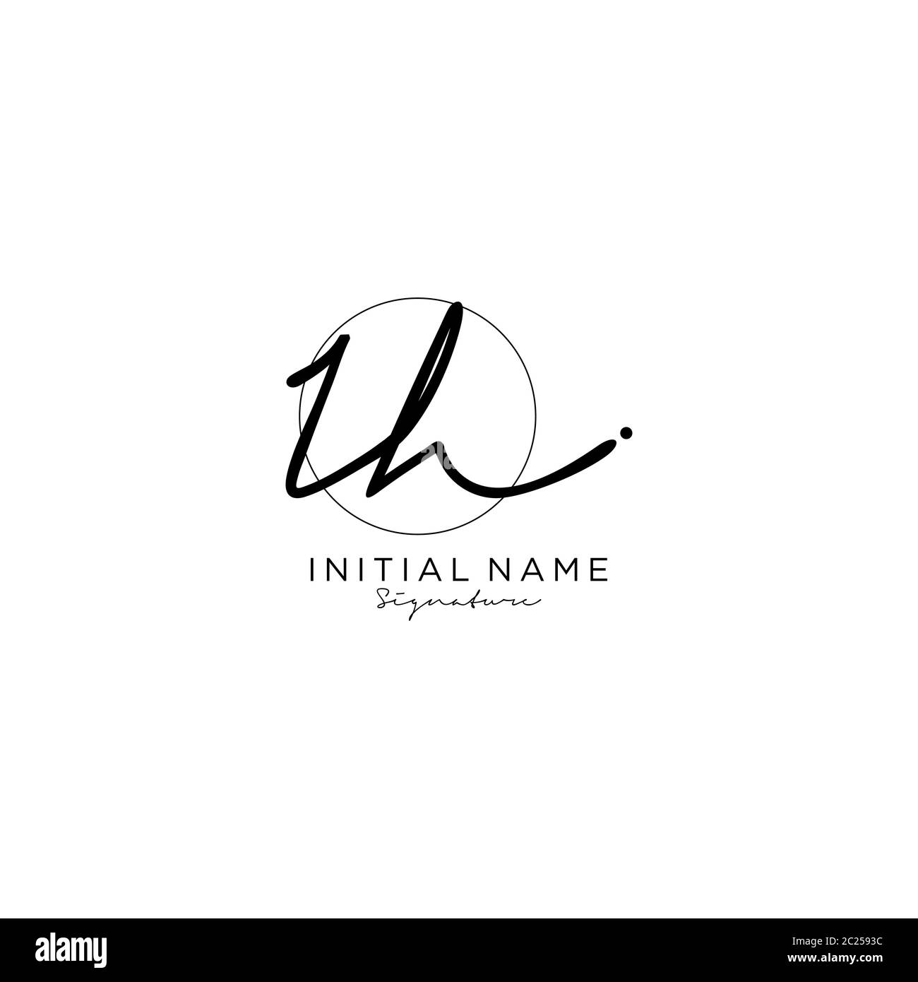 IH initials signature logo. Handwriting logo vector templates. Logo for business, beauty