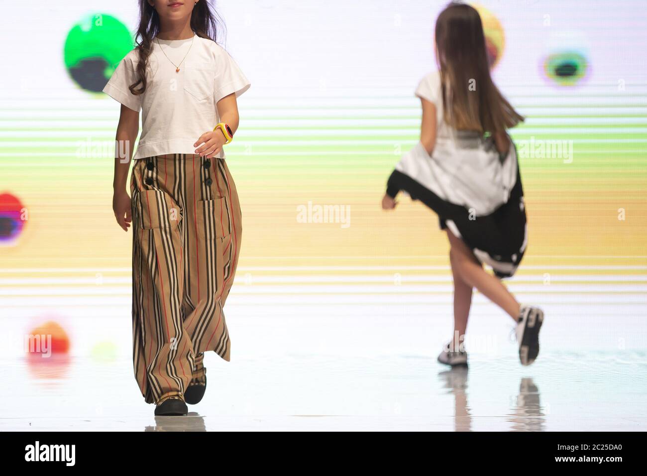 Fashion week models runway kids Stock Photo - Alamy