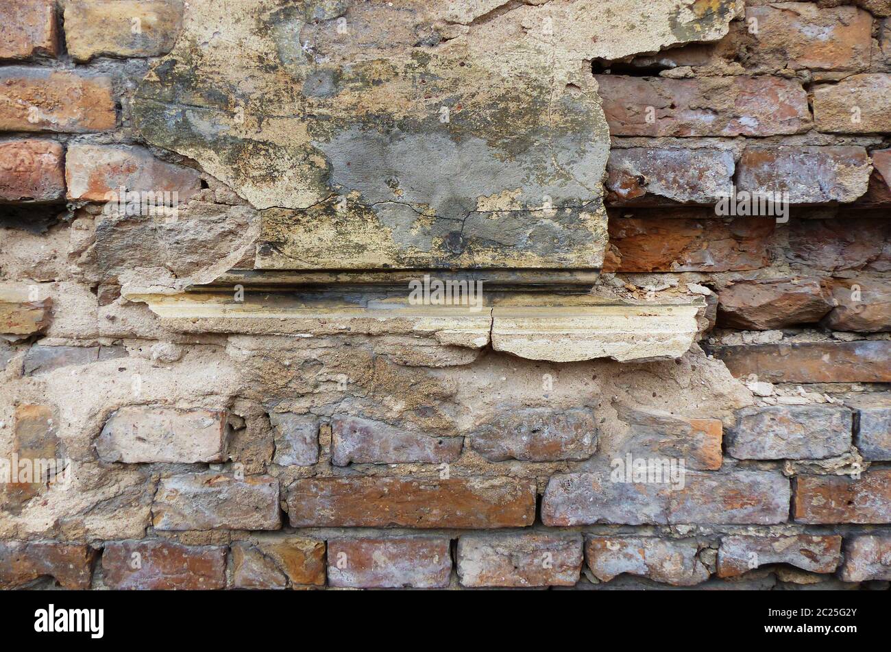 Old brittle stone wall Stock Photo Alamy