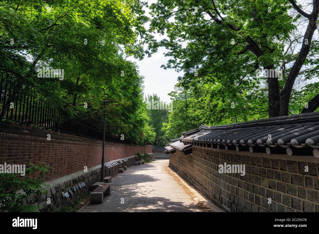 deoksugung doldam road Stock Photo