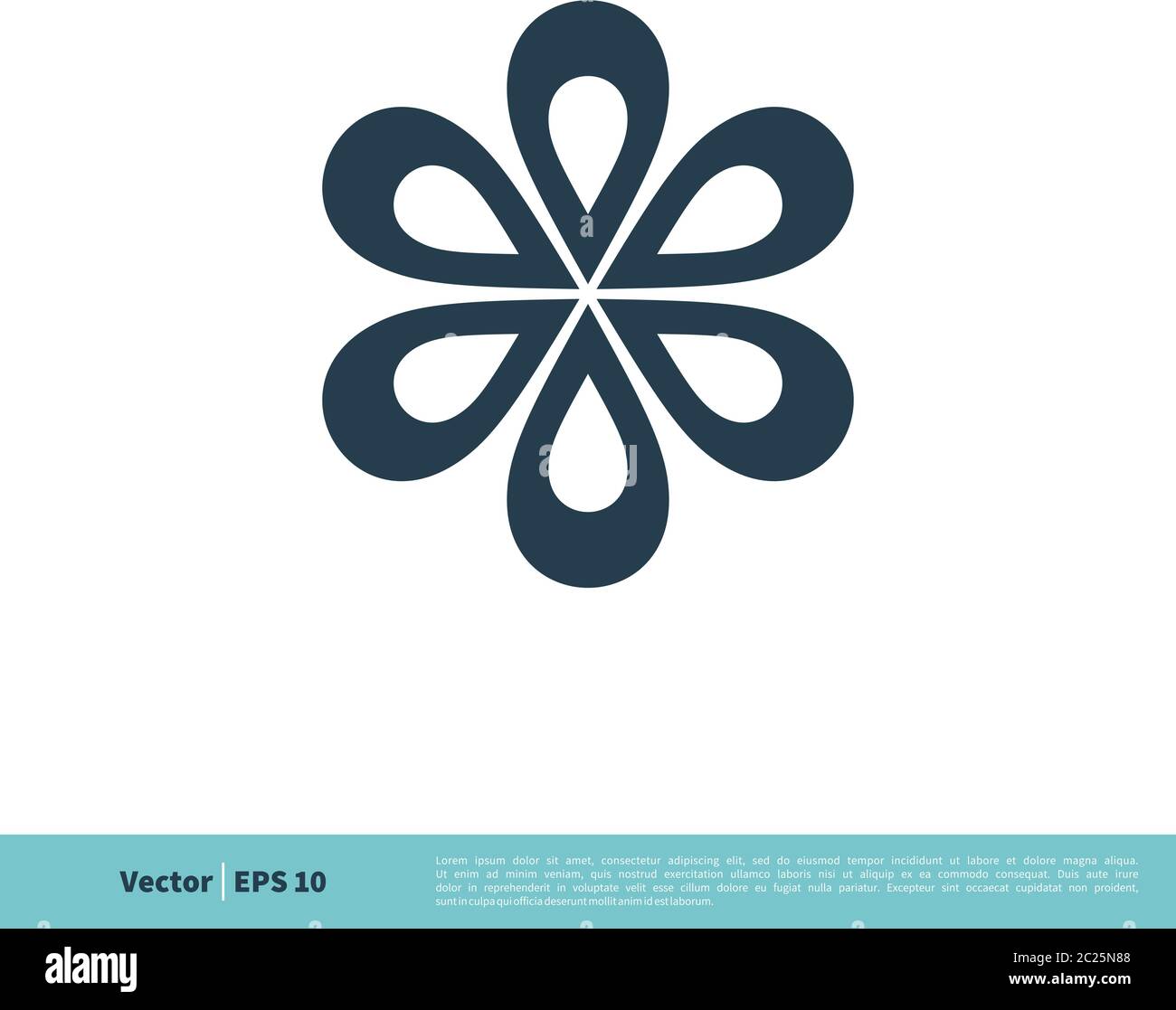 Ornamental Flower Icon Vector Logo Template Illustration Design. Vector ...