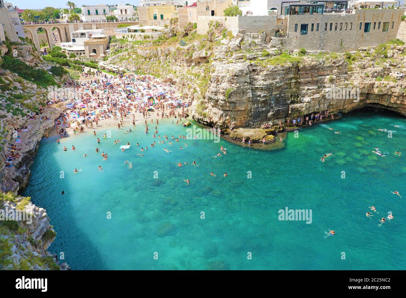 Polignano a mare birds eye hi-res stock photography and images - Alamy
