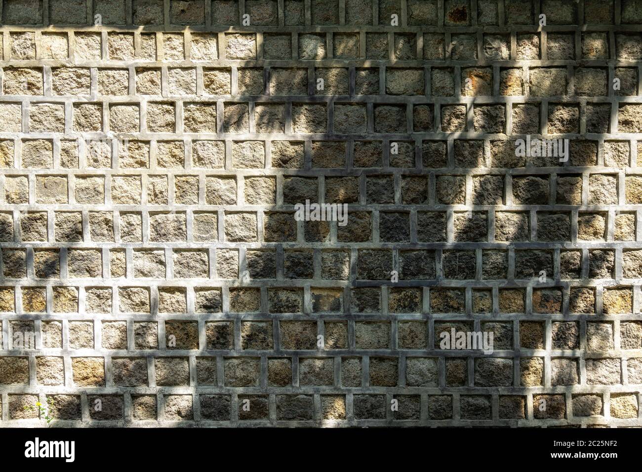 deoksugung doldam gil stone wall Stock Photo