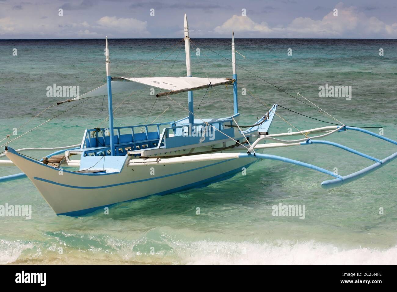 Small fishing boat sea bohol hi-res stock photography and images