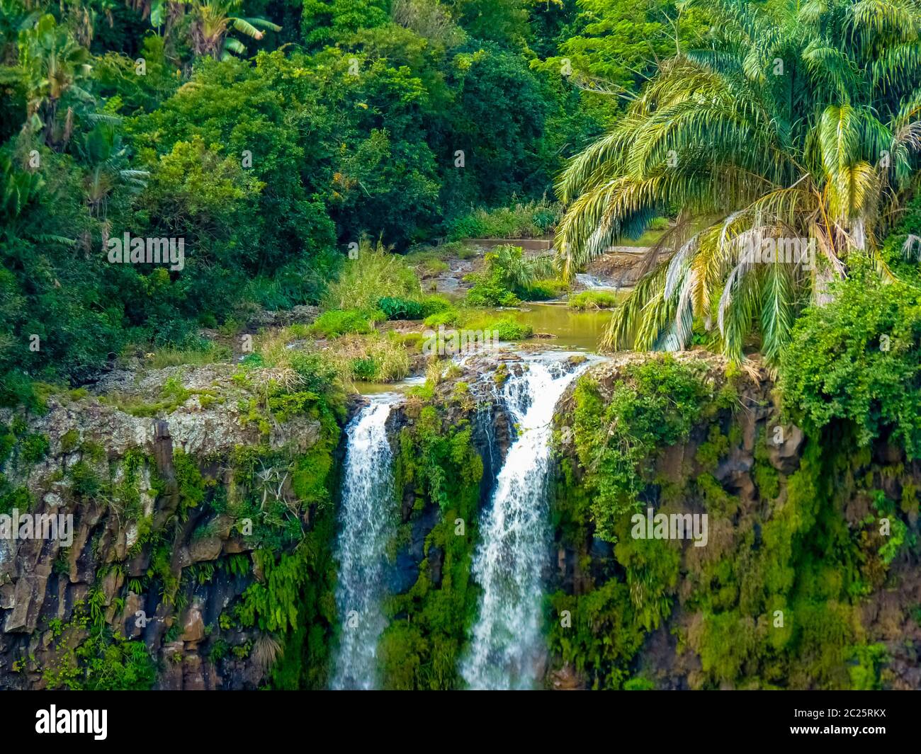 Viewpoint from the Black River National Park to the Chamarel falls, Chamarel, Mauritius Island Viewpoint from the Black River National Park to the Chamarel falls, Chamarel, Mauritius Island