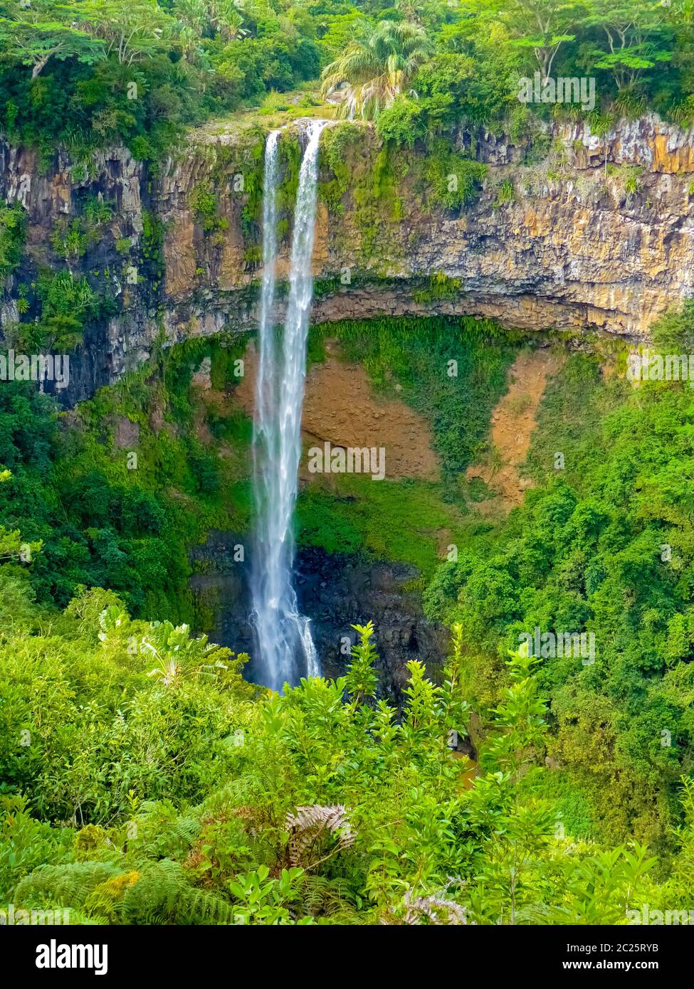 Viewpoint from the Black River National Park to the Chamarel falls, Chamarel, Mauritius Island Viewpoint from the Black River National Park to the Chamarel falls, Chamarel, Mauritius Island