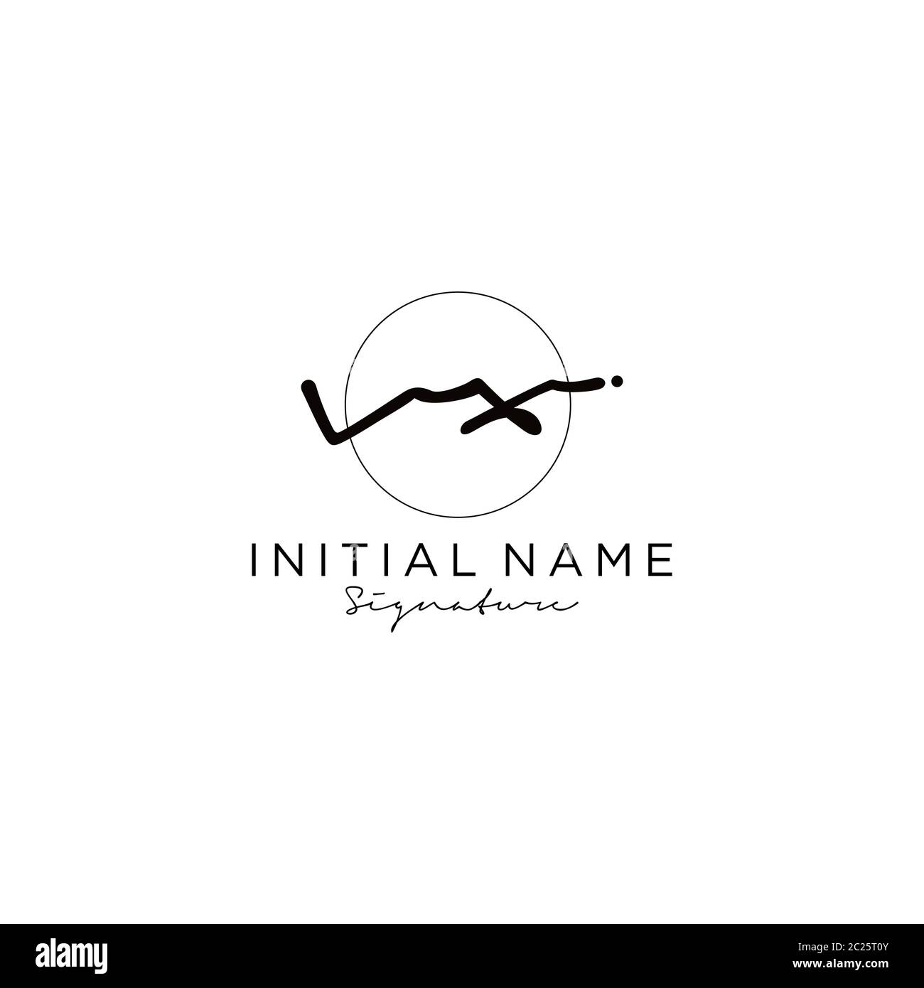 Vx initials logo Stock Vector Images - Alamy