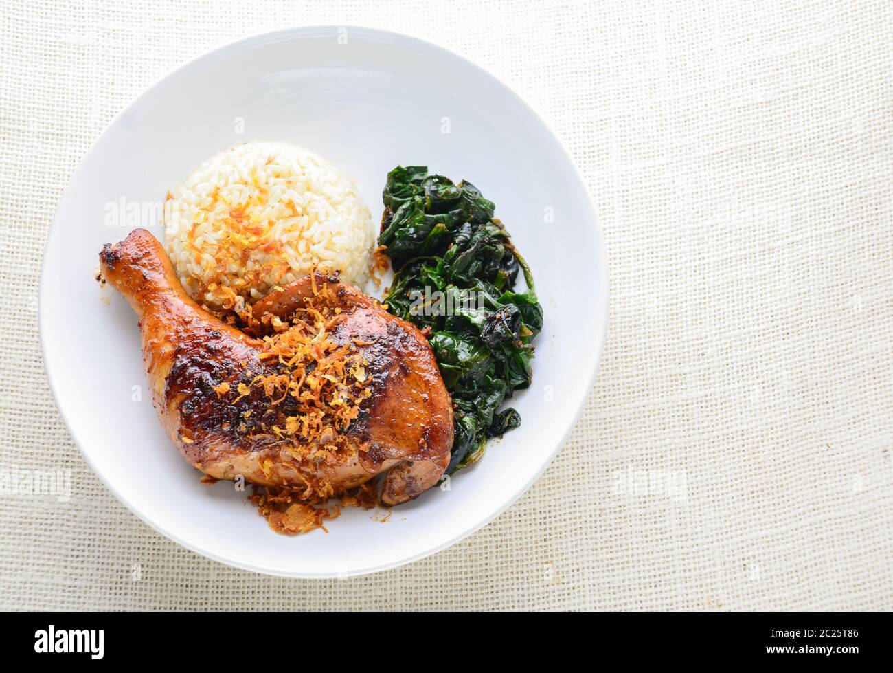 Chicken drumstick marinated with spicy chilli sauce Stock Photo
