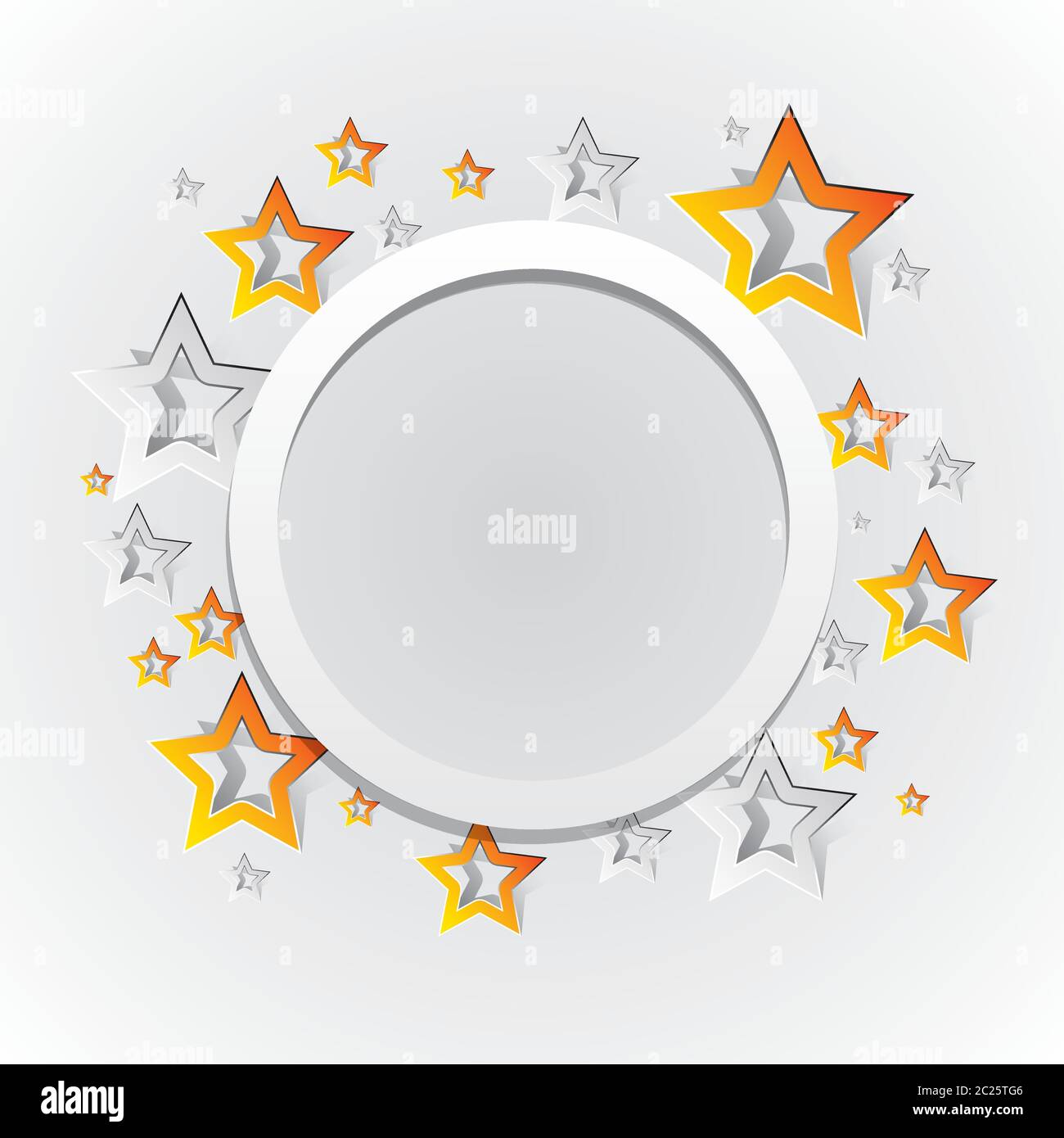 Creative stars frame background vector illustration Stock Vector Image ...