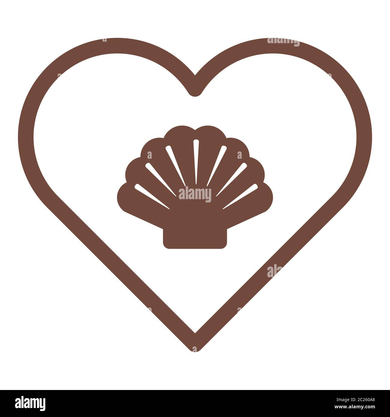 Shell and heart Stock Photo - Alamy