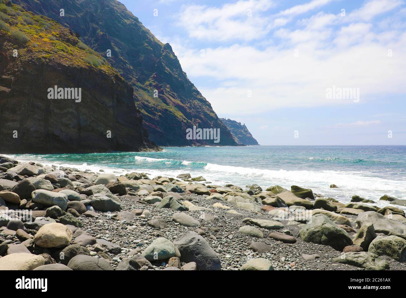 Playa Tamadite wild beach in Tenerife Island Stock Photo - Alamy