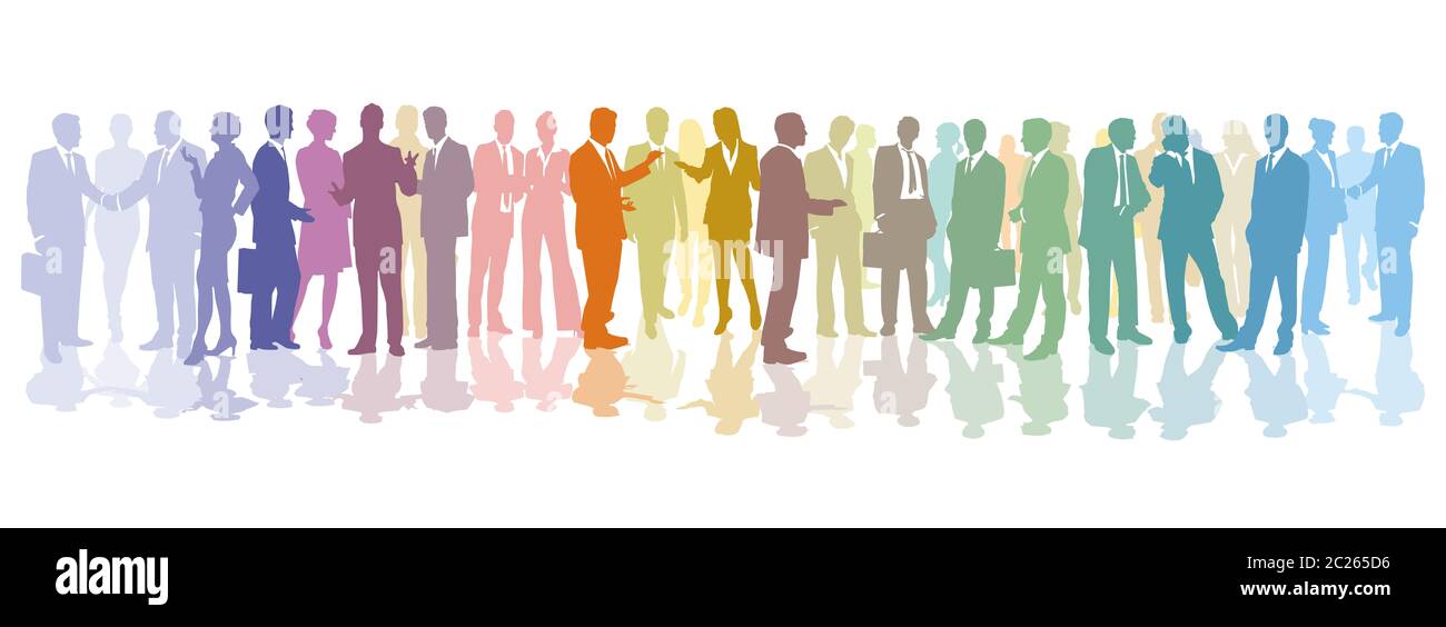 a group of business people are standing together Stock Photo - Alamy