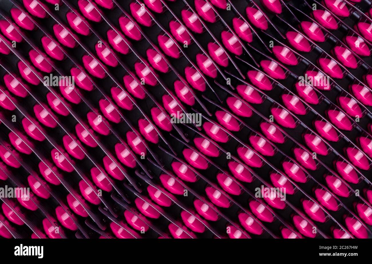 Top view of pink tablet pills of ibuprofen medicine for treatment