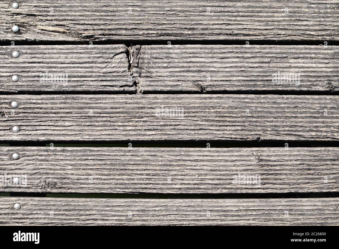 Old weathered boards and wood structure Stock Photo
