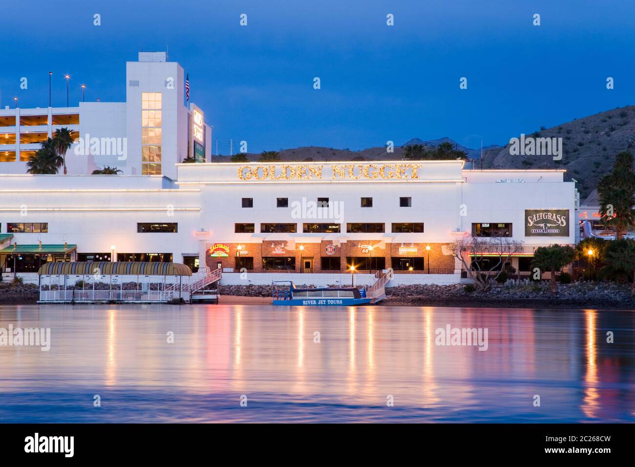 Laughlin Golden Nugget Casino on the Colorado River, Laughlin City, Nevada, USA ...