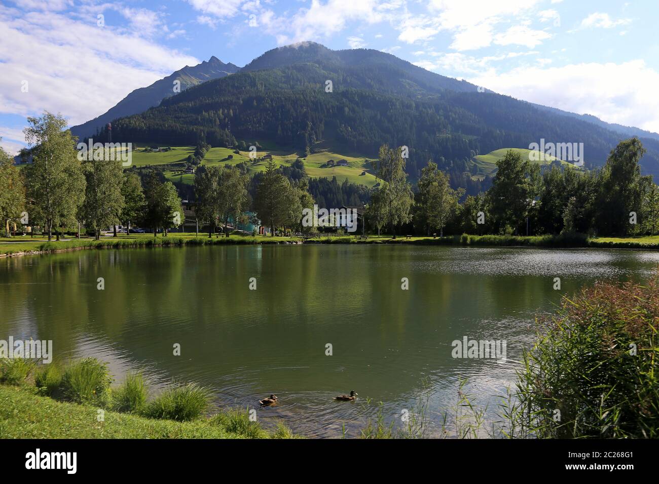 Mittersill in Oberpinzgau in the state of Salzburg Stock Photo