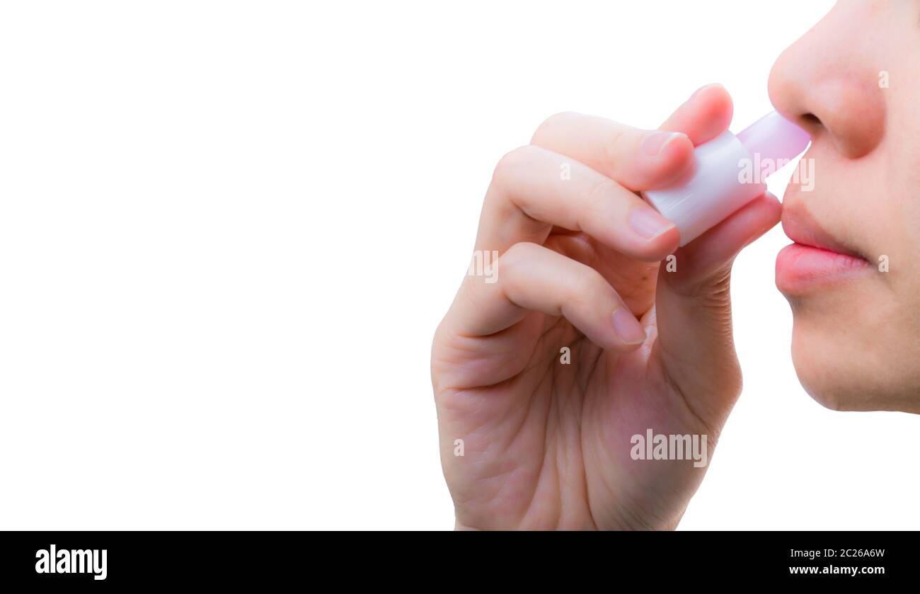 Nasal Decongestant Vapour Inhaler Stock Photo - Alamy