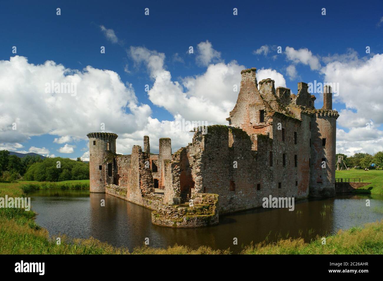 Caerlaverock Castle Scotland Stock Photo