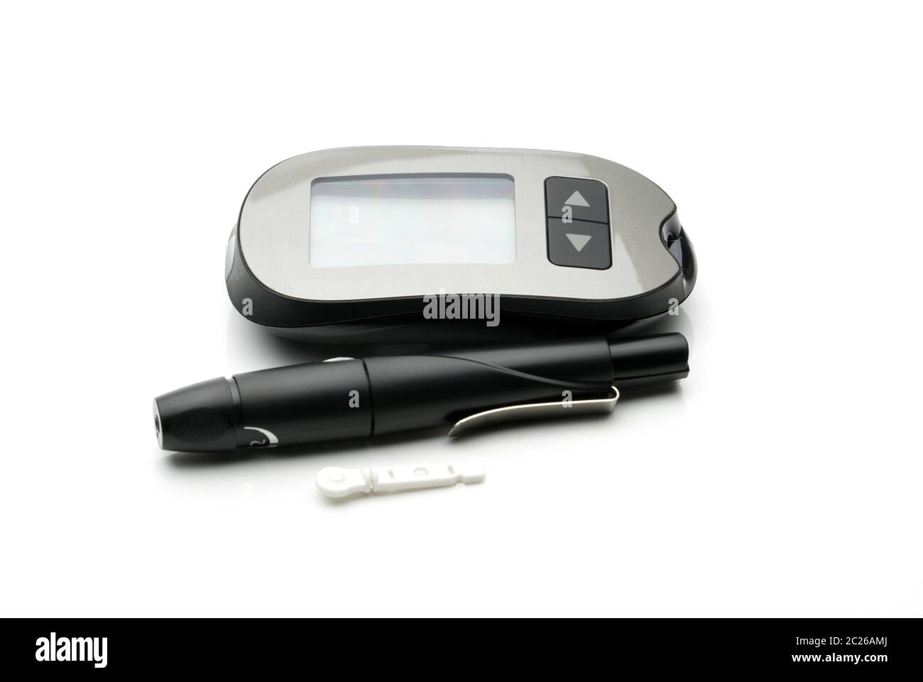 Medical equipment for measuring the level of blood glucose with lancing