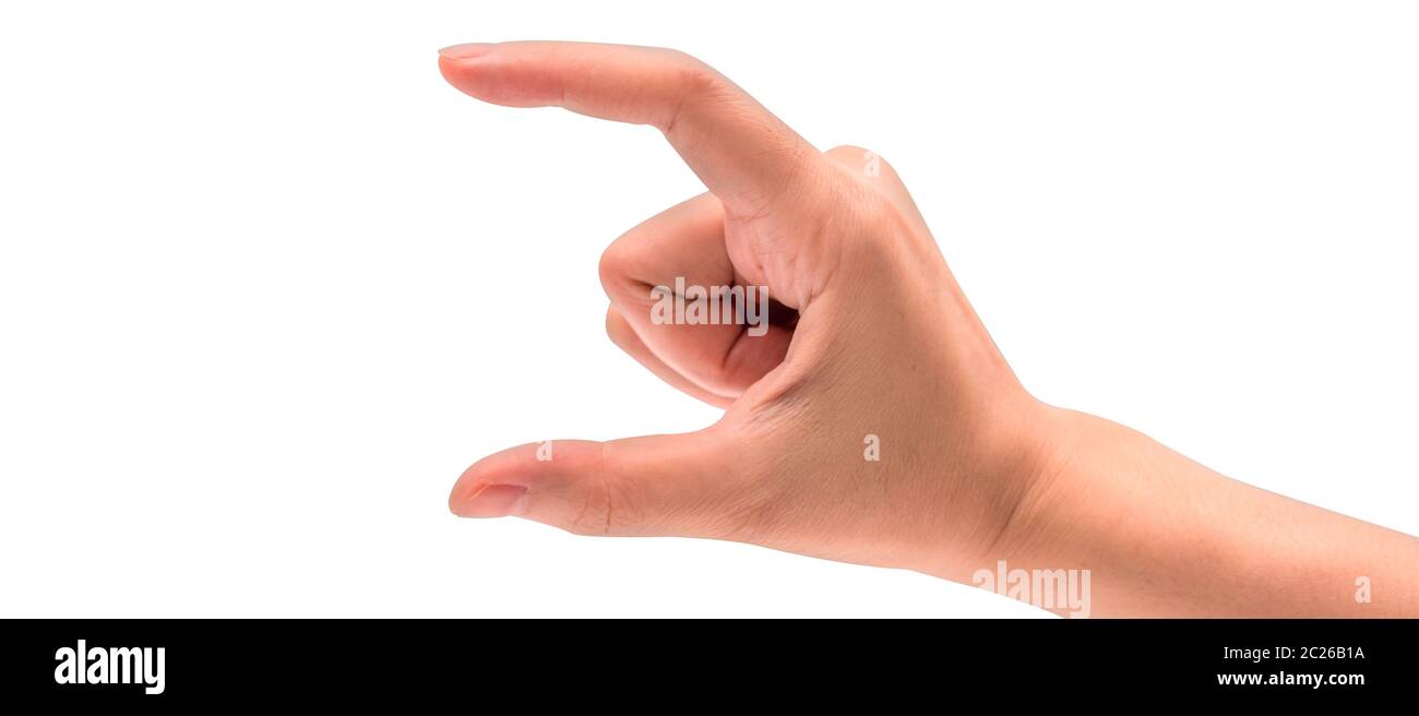 Man hand isolated on white background with clipping path Stock Photo ...