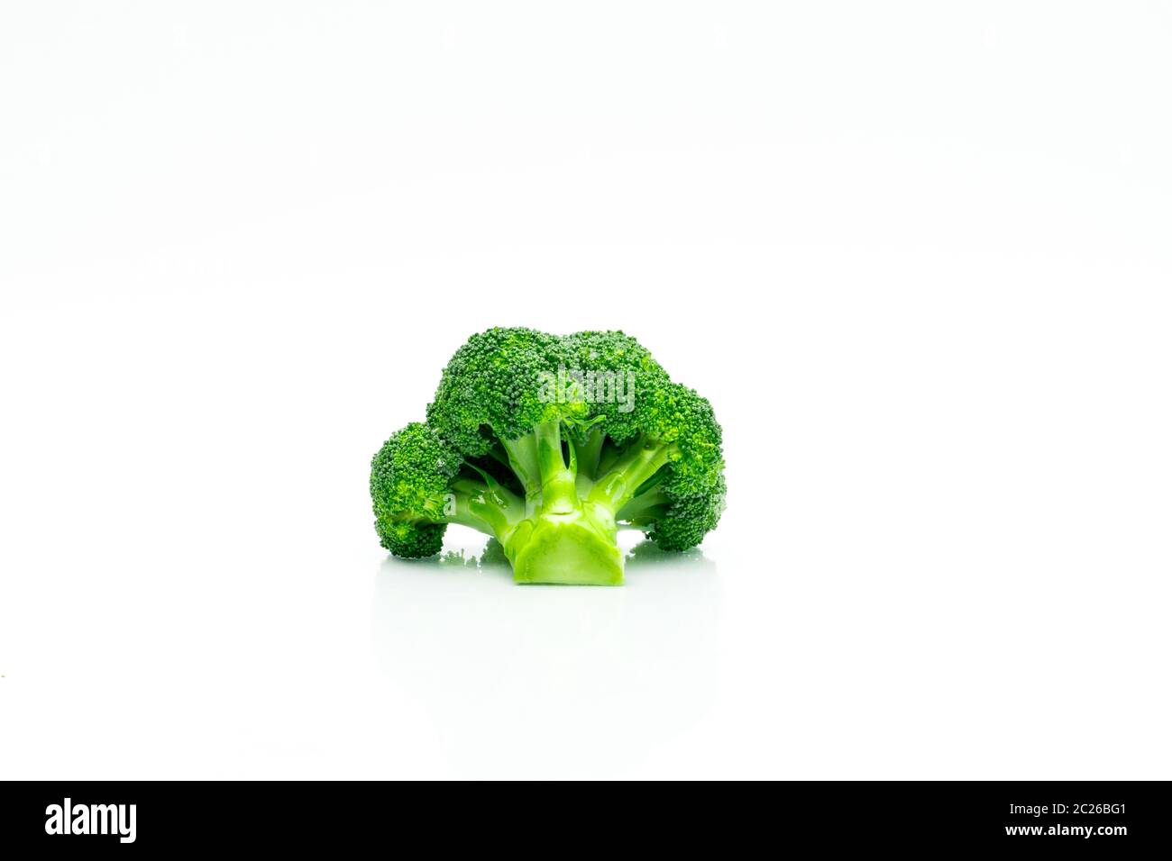 Green broccoli (Brassica oleracea). Vegetables natural source of betacarotene, vitamin c
