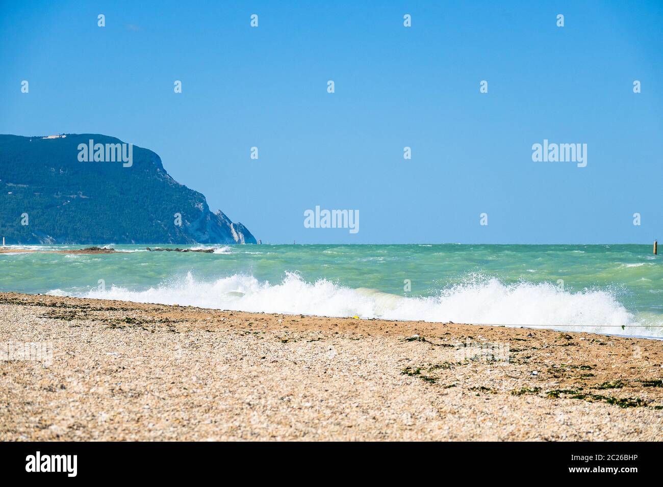 view to the sea near Ancona, Italy Stock Photo