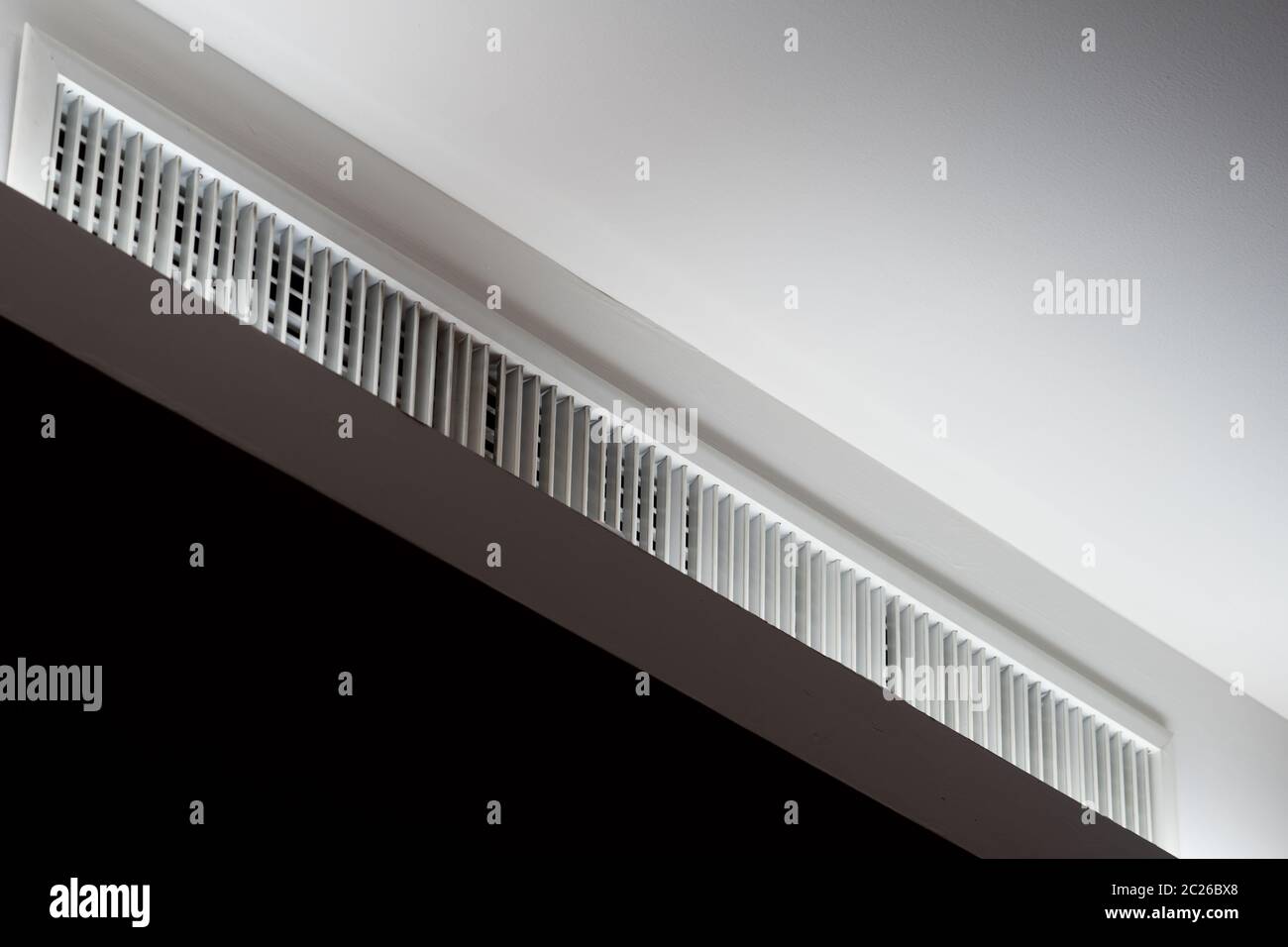 Modern ventilator of air conditioner in seminar room at the hotel. Air