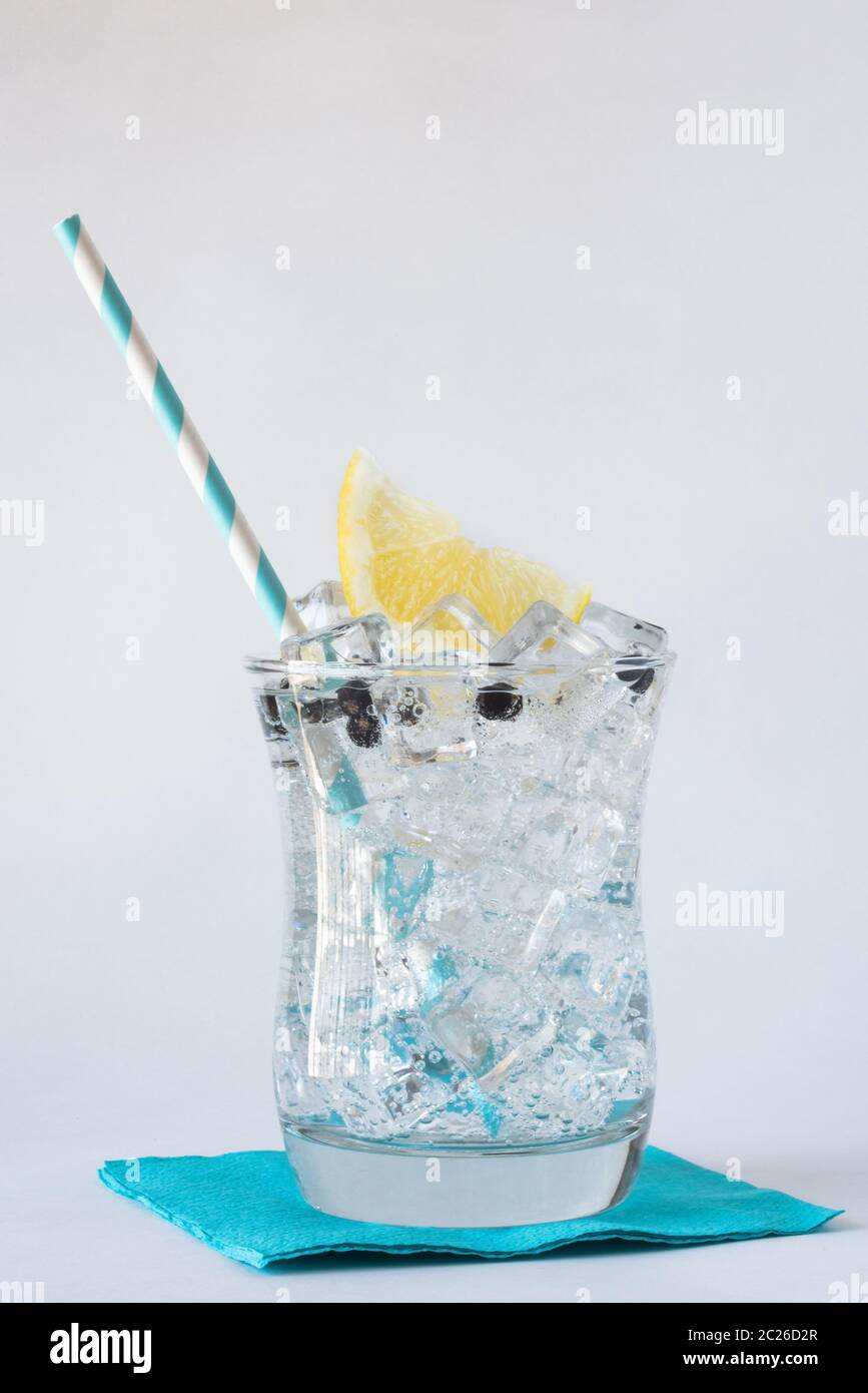 Gin and Tonic with Juniper Berries Stock Photo Alamy