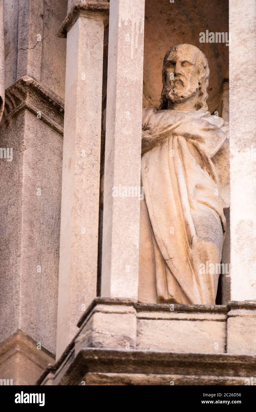 statue at Cathedral Milan Italy Stock Photo