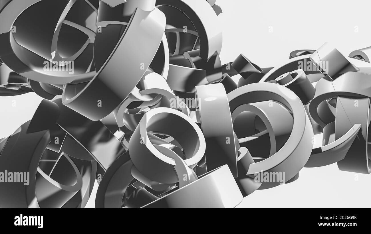 Three Dimensional Rings Geometry Three dimensional figure hi-res stock photography and images - Alamy